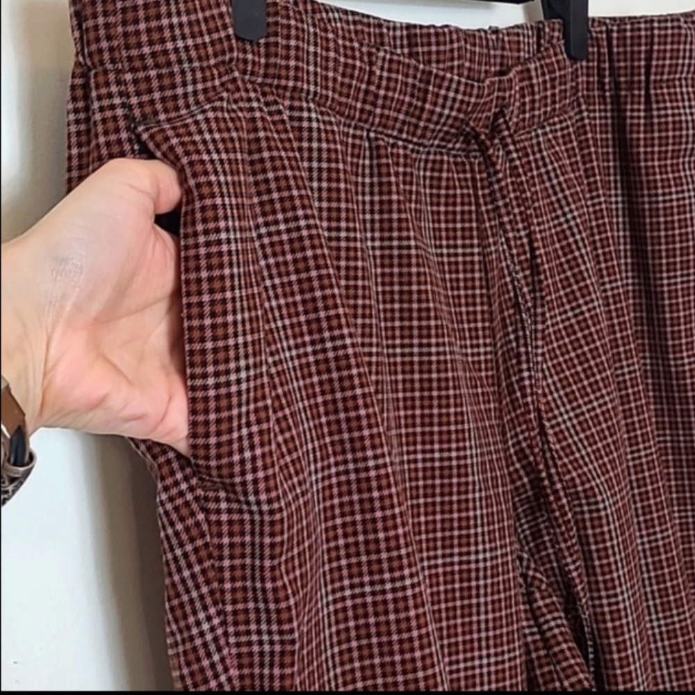 Plaid J. Jill Drawstring Ankle Pant